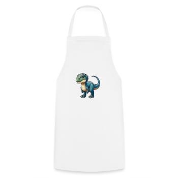 Wild Animal Dinosaur - Cooking Apron - white - Front - AI Model Male 185 dark (185cm)