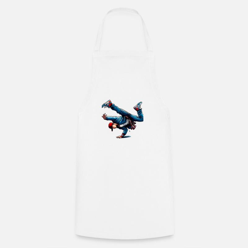 Fans De Danse Et De Breakdance - Tablier de cuisine - blanc