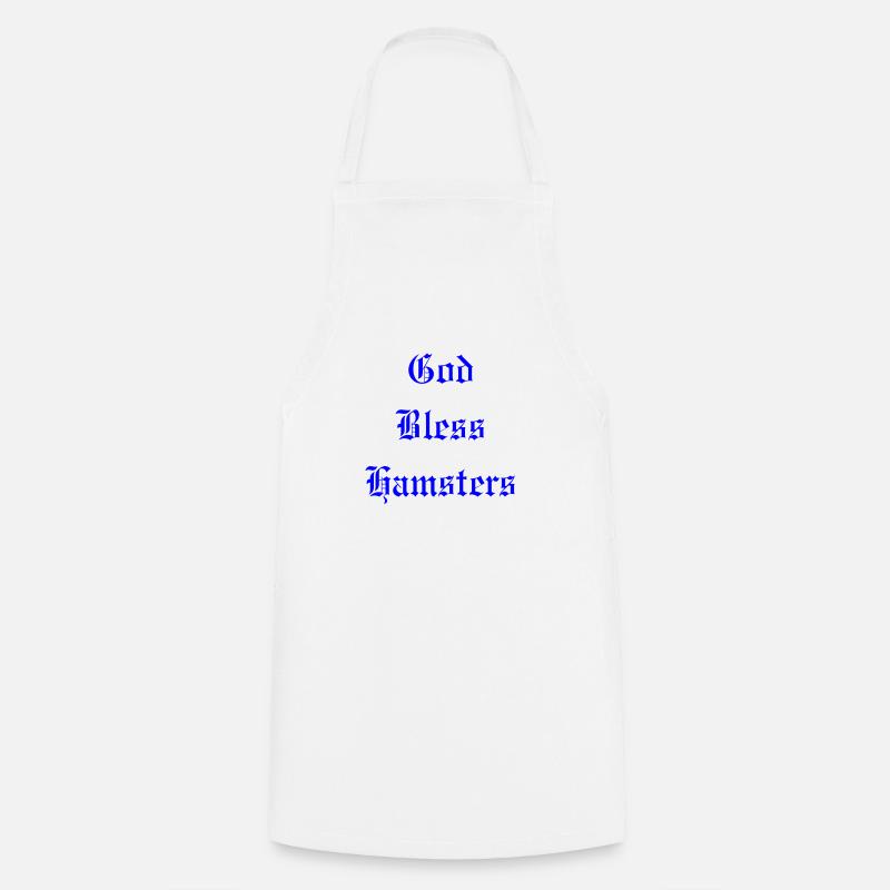 GodBlessHamsters - Cooking Apron - white
