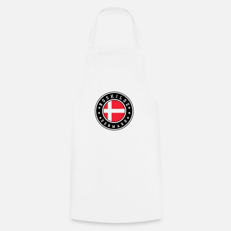 Roskilde Denmark - Cooking Apron - white