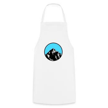 montagne - Tablier de cuisine - blanc - Devant - AI Model Male 185 dark (185cm)