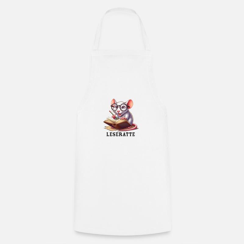 Bookworm - Cooking Apron - white