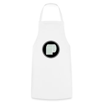 toilettenpapier klopapier icon - Kochschürze - Weiß - Vorne - AI Model Male 185 dark (185cm)