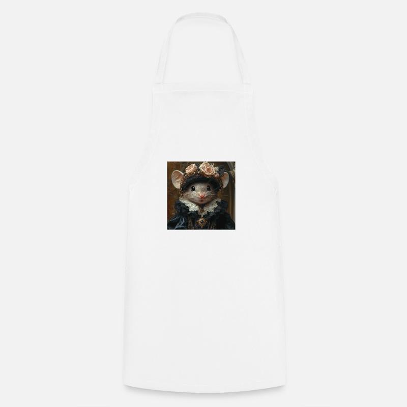Gothic Mouse - Cooking Apron - white