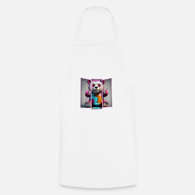 Bear X - Cooking Apron - white