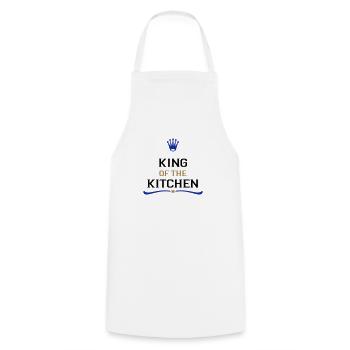 Funny Gifts for Men - Cooking Apron - white - Front - AI Model Male 185 dark (185cm)