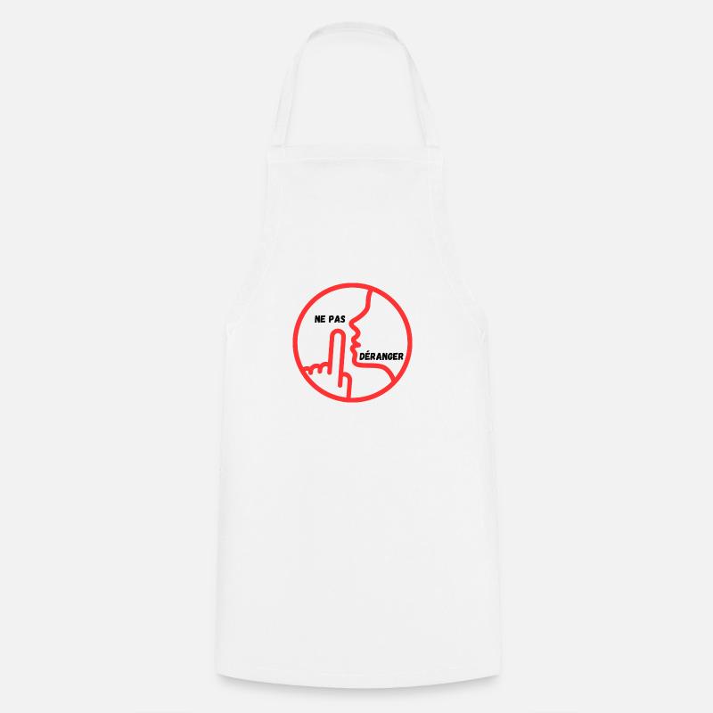 déranger - Tablier de cuisine - blanc