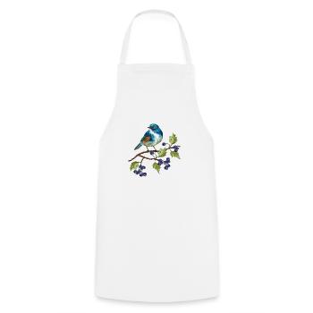 Colorful bird - Cooking Apron - white - Front - AI Model Male 185 dark (185cm)