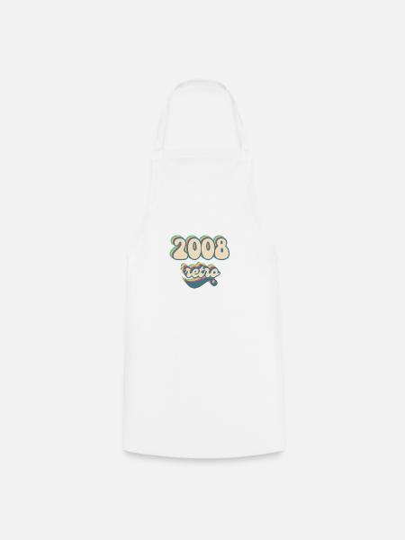 2008 Retro Geschenkidee - Kochschürze - Weiß