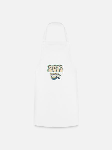 2017 Retro Geschenkidee - Kochschürze - Weiß