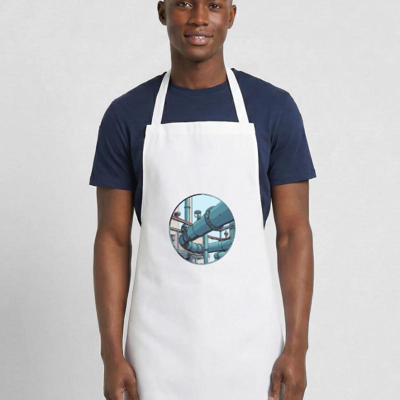 Modern pipe construction – function and aesthetics Cooking Apron