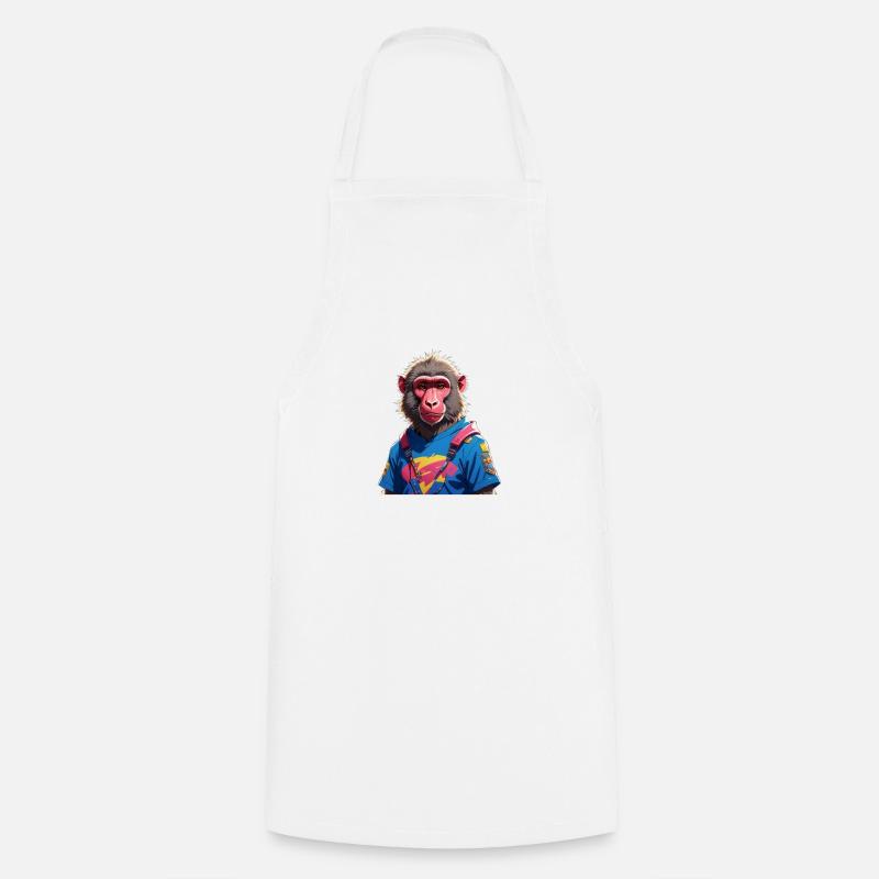 Babouin - Tablier de cuisine - blanc