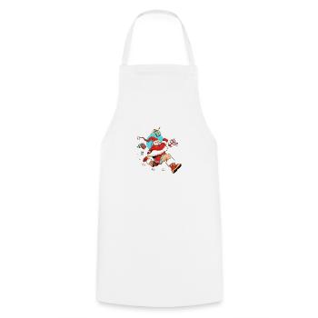 Runner Santa - Tablier de cuisine - blanc - Devant - AI Model Male 185 dark (185cm)