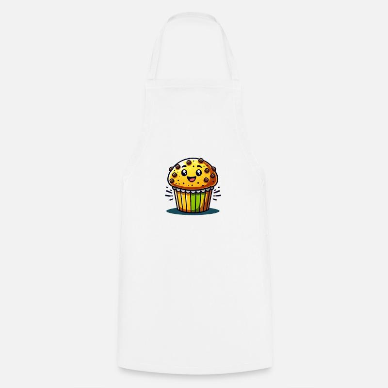Muffin Comic - Kochschürze - Weiß