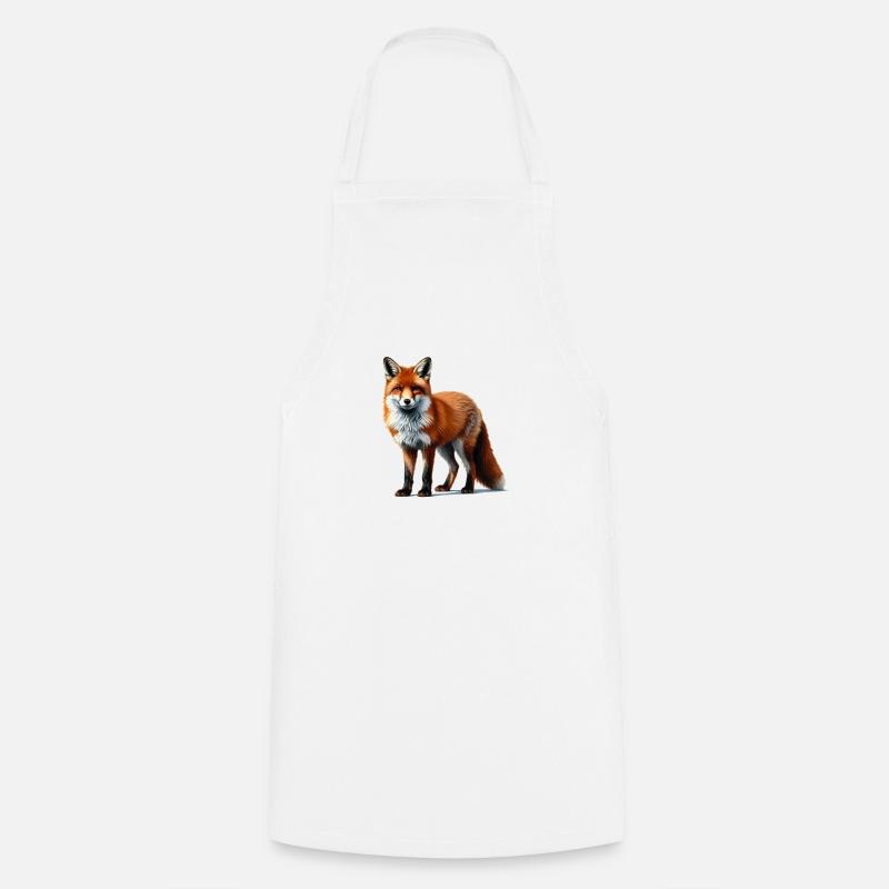 Fox - Cooking Apron - white
