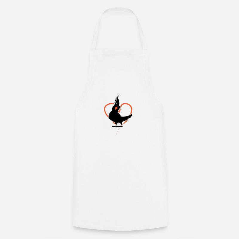 Cœur de calopsitte - Tablier de cuisine - blanc