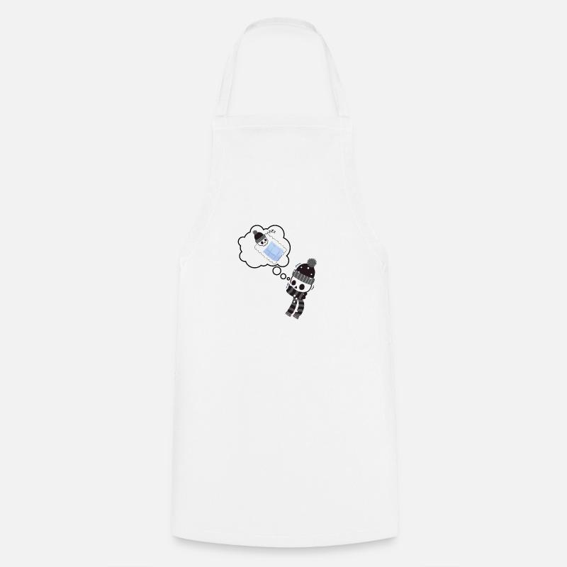 Warm thoughts during winter - Cooking Apron - white