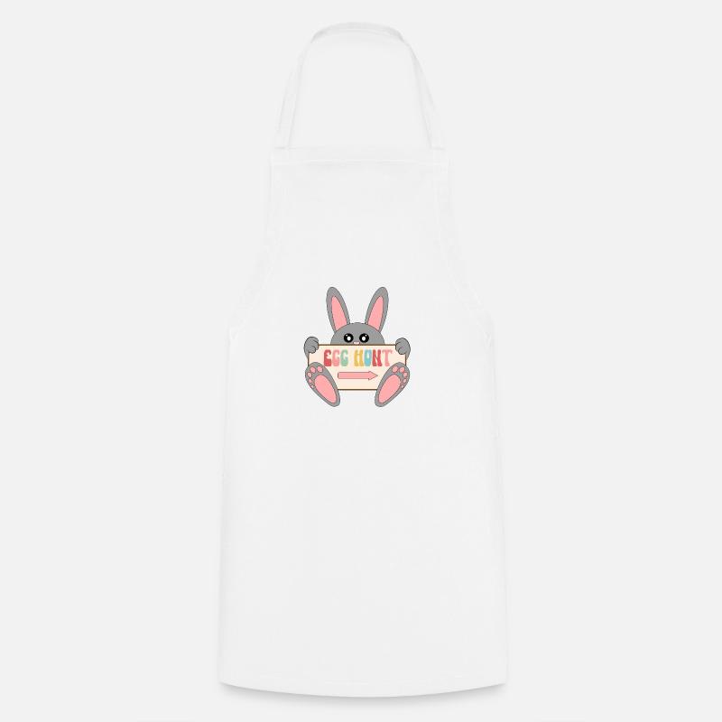 Egg Hunt - Cooking Apron - white