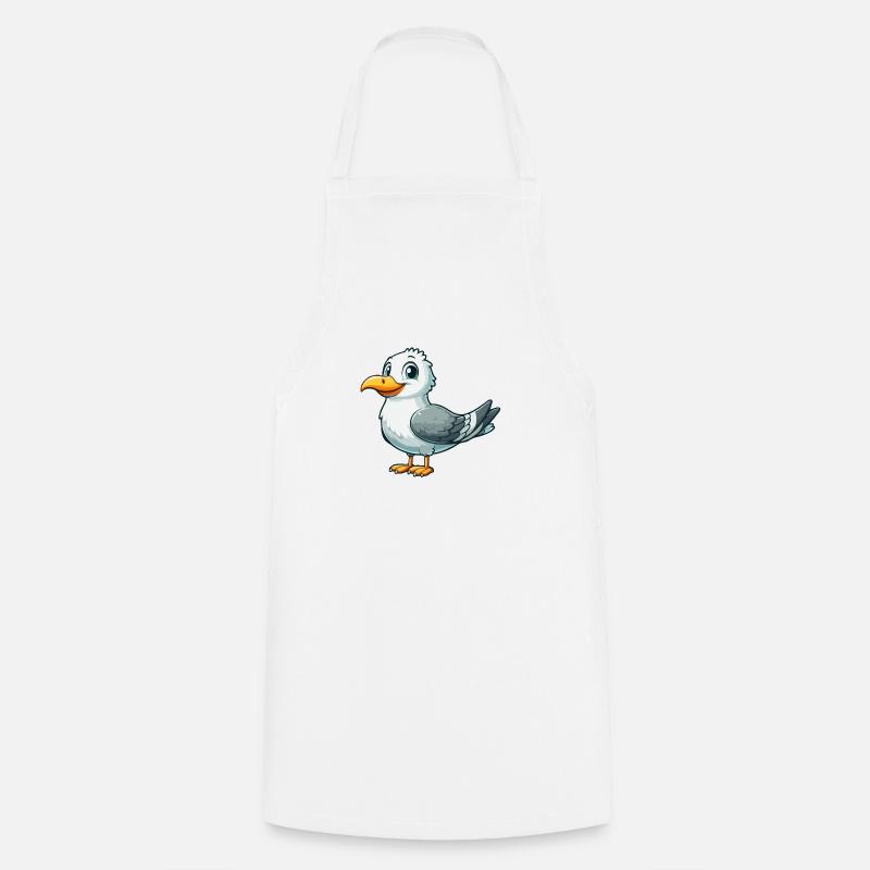 Möwe - Kochschürze - Weiß