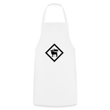 Gotland - Kochschürze - Weiß - Vorne - AI Model Male 185 dark (185cm)