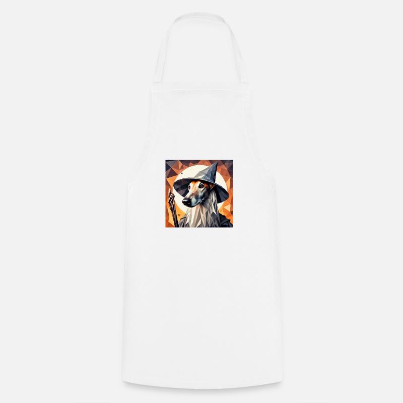 Greyhound Wizard - Cooking Apron - white