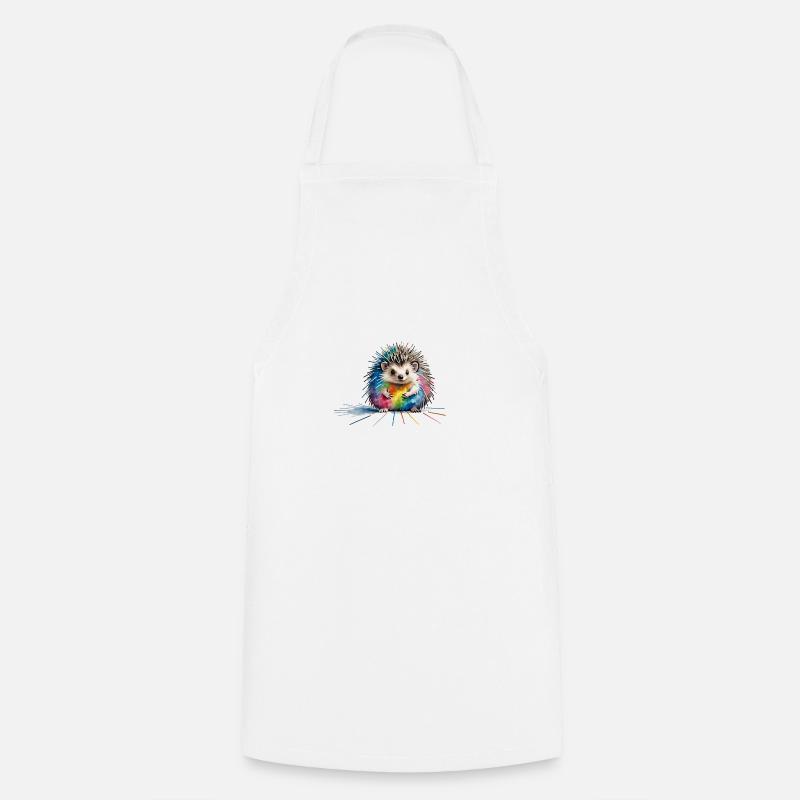 Hérisson - Tablier de cuisine - blanc