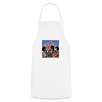 JAPANESE WOMEN caress KOALA - Cooking Apron - white - Front - AI Model Male 185 dark (185cm)