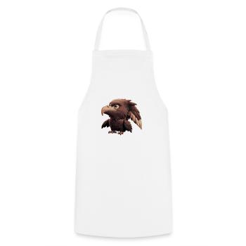 Bande dessinée Eagle - Tablier de cuisine - blanc - Devant - AI Model Male 185 dark (185cm)