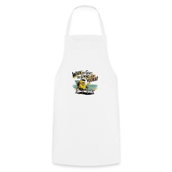 When Life Gives You Lemons, Add Vodka - Cooking Apron - white - Front - AI Model Male 185 dark (185cm)