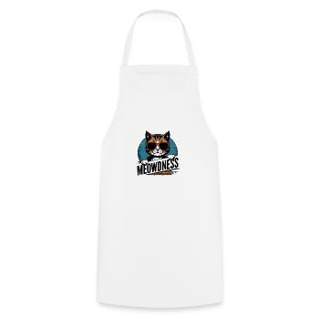 Lunettes de soleil Miaou Chat - Tablier de cuisine - blanc - Devant - AI Model Male 185 dark (185cm)