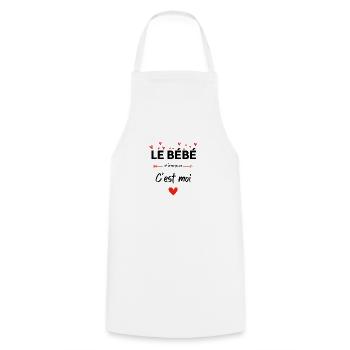 The Love Baby Is Me - Matching Mom - Cooking Apron - white - Front - AI Model Male 185 dark (185cm)