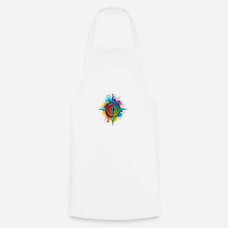 Compass - Cooking Apron - white