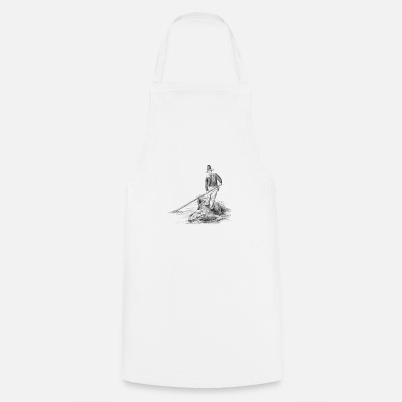 Venice Gondolier - Funny Paddleboard Crocodile - Cooking Apron - white