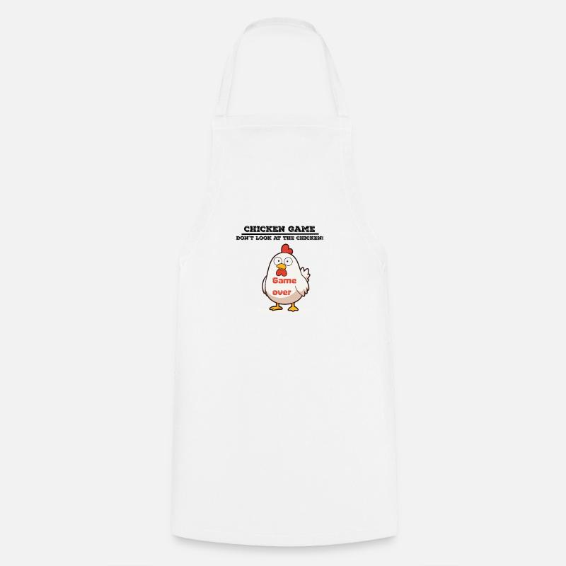 Jeu de poulet - Tablier de cuisine - blanc