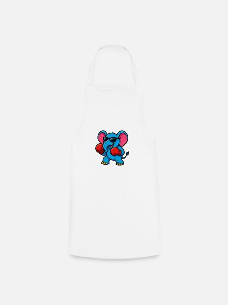 elefant boxer - Kochschürze - Weiß