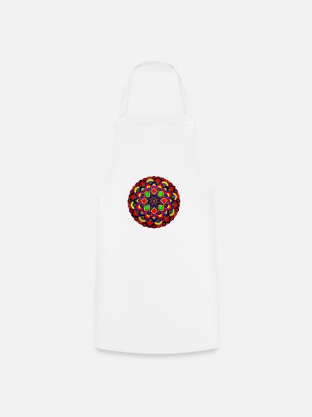 Mandala - Kochschürze - Weiß