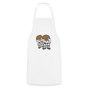 2 Owls Soldier Military War Helmet Army Two Team - Cooking Apron - white - Front - AI Model Male 185 dark (185cm)