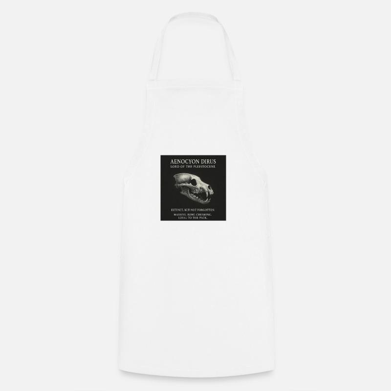 Loup - Aenocyon Dirus - Tablier de cuisine - blanc