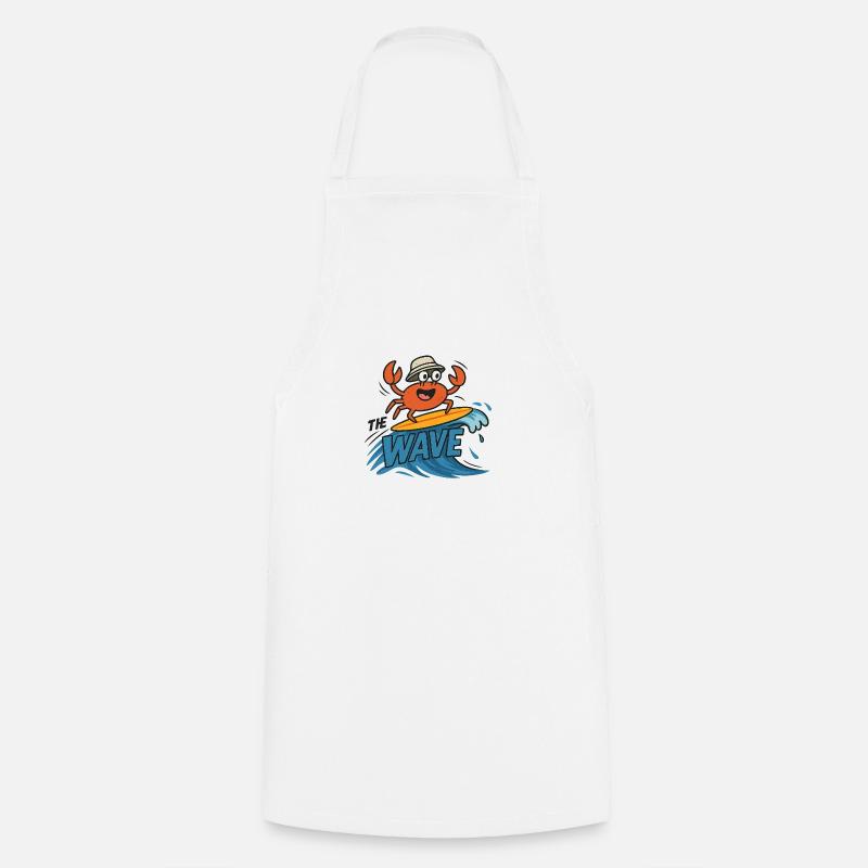 Surfer crab - Cooking Apron - white