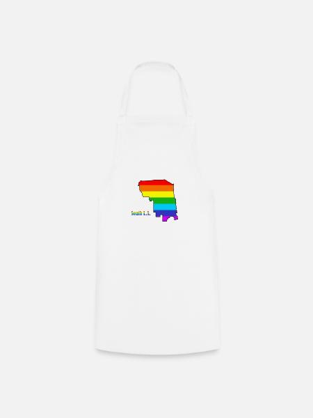 Süd-L.A. Regenbogen - Kochschürze - Weiß