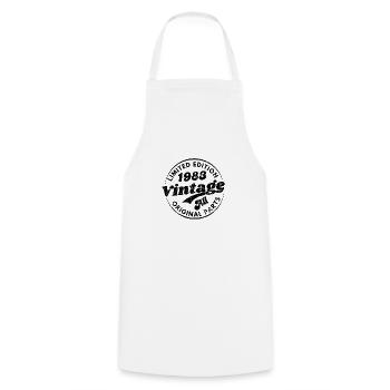 Limited edition 1983 vintage all original parts - Tablier de cuisine - blanc - Devant - AI Model Male 185 dark (185cm)
