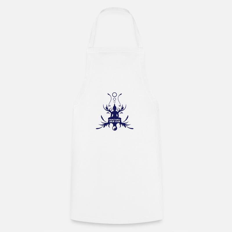 Buddha - Cooking Apron - white