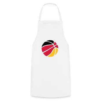 Basket-ball Basketball Basket - Tablier de cuisine - blanc - Devant - AI Model Male 185 dark (185cm)