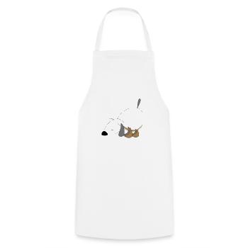 Chien - Tablier de cuisine - blanc - Devant - AI Model Male 185 dark (185cm)