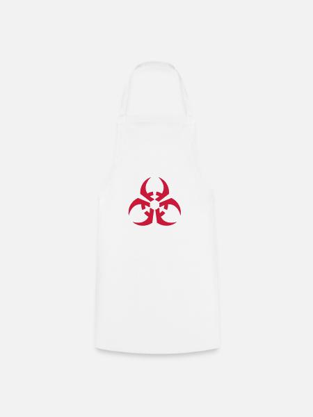 Biohazard__V001 - Kochschürze - Weiß