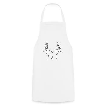 schalenhaende - Tablier de cuisine - blanc - Devant - AI Model Male 185 dark (185cm)