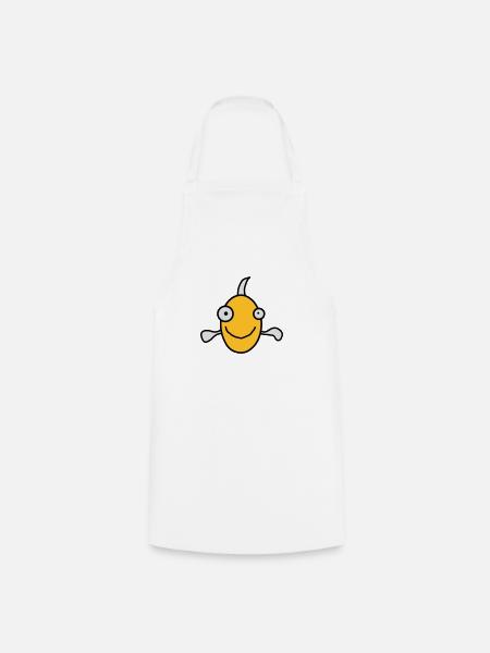 Funny Fish - Kochschürze - Weiß