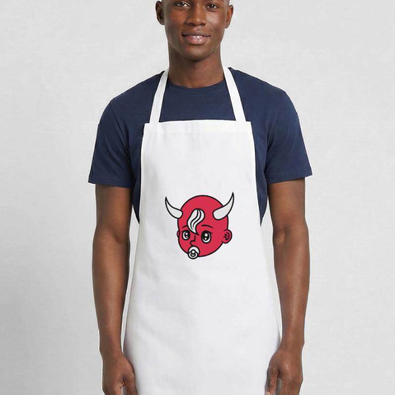 head face evil devil demon hell devil satan crawli Cooking Apron