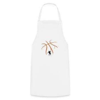 Basket-ball Basketball Basket - Tablier de cuisine - blanc - Devant - AI Model Male 185 dark (185cm)