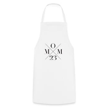 MOM 2023 expectant mother family parents - Cooking Apron - white - Front - AI Model Male 185 dark (185cm)